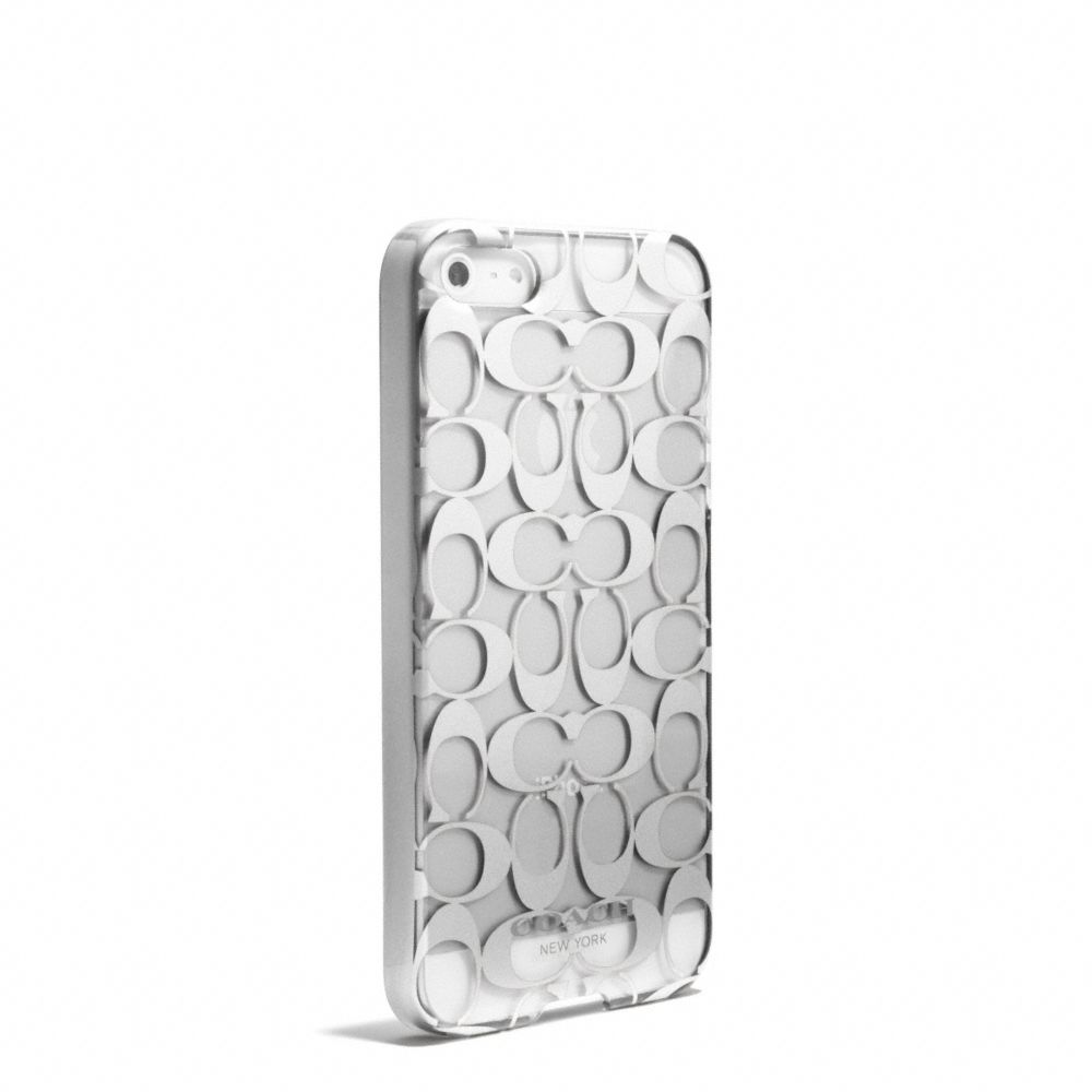 Lyst - Coach Iphone 5 Case in Metallic Signature Print in Metallic