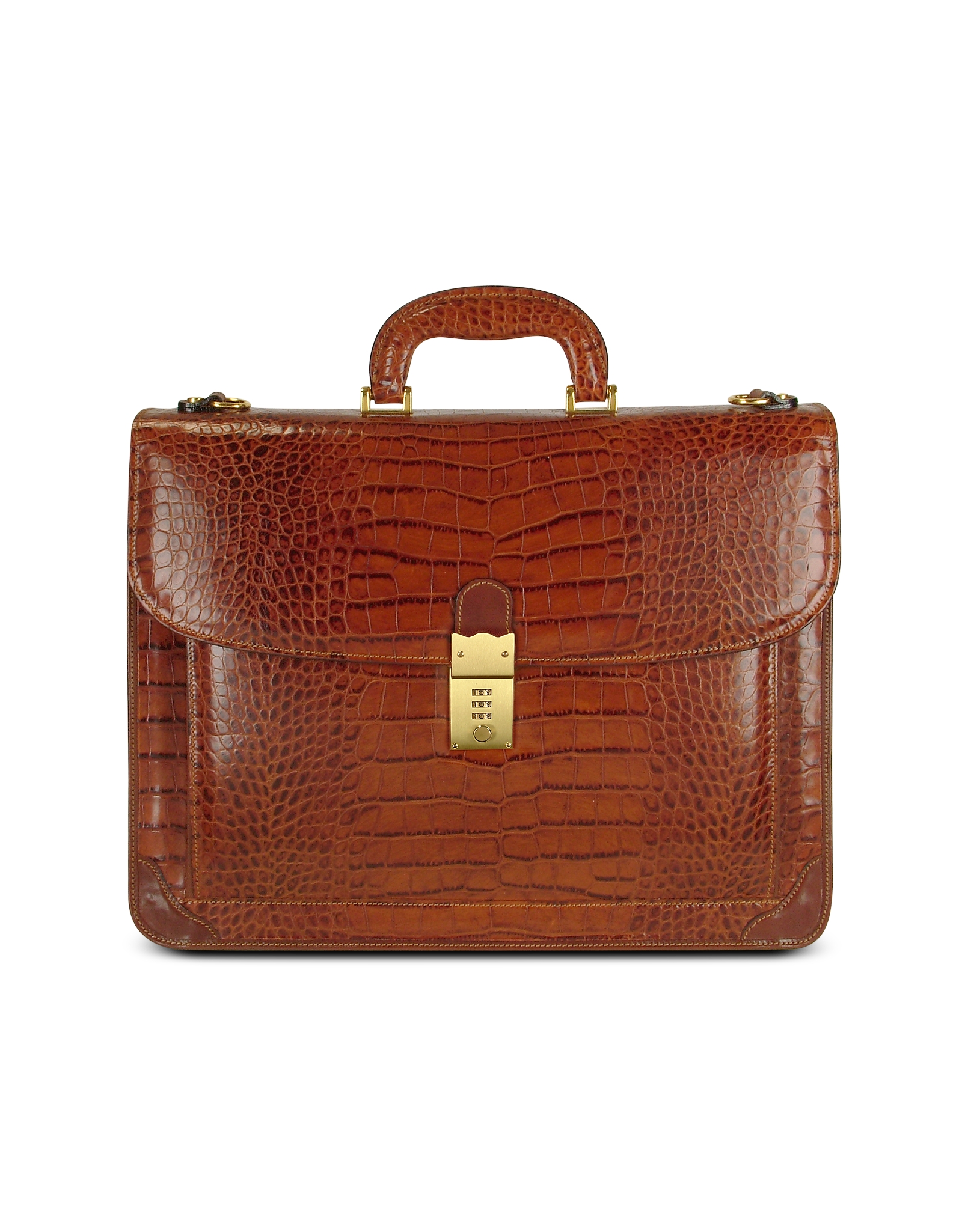 Lyst L.A.P.A. Men's Front Pocket Croco Stamped Italian Leather