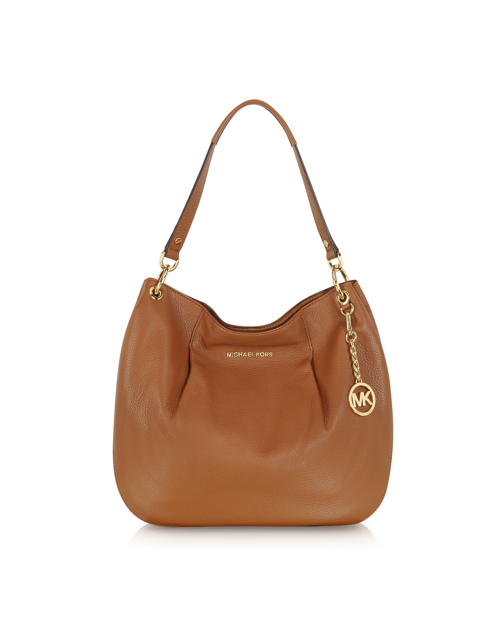 Lyst Michael Kors Bedford Luggage Leather Shoulder Bag In Brown Gallery