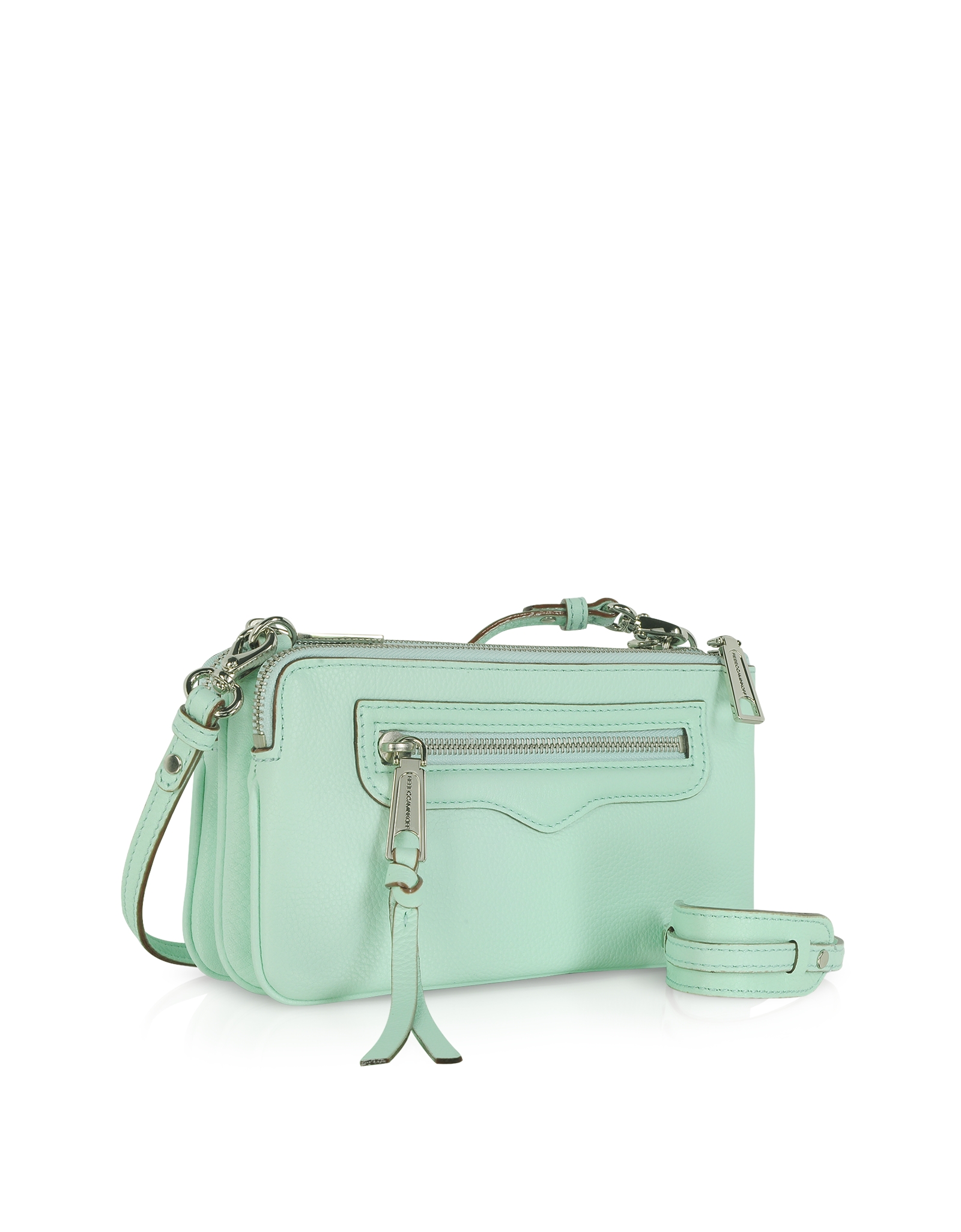 Rebecca Minkoff Sawyer 3 Pack Mint Green Leather Crossbody In Blue Gallery