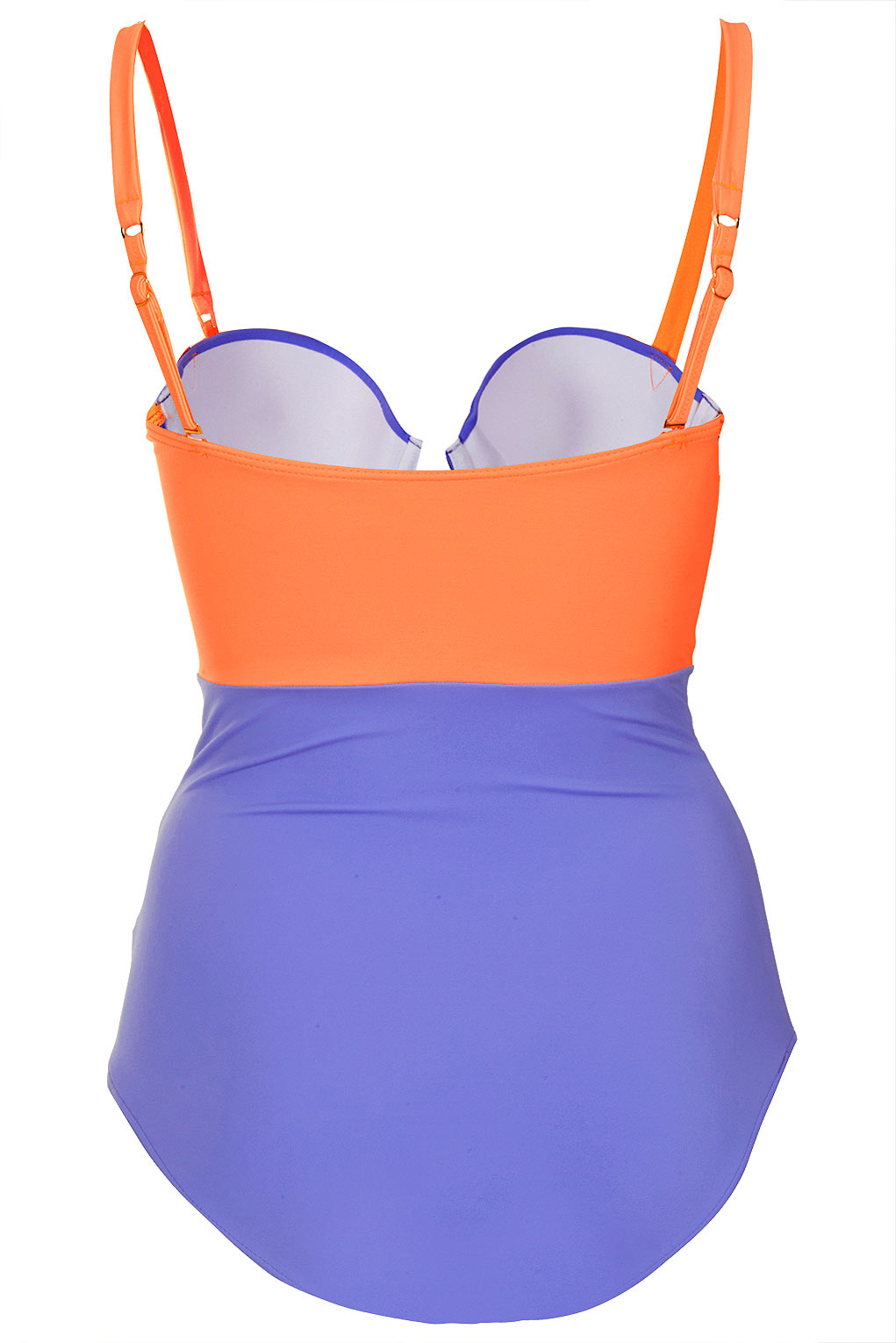 Lyst - Topshop Bluebell Colourblock Swimsuit in Purple