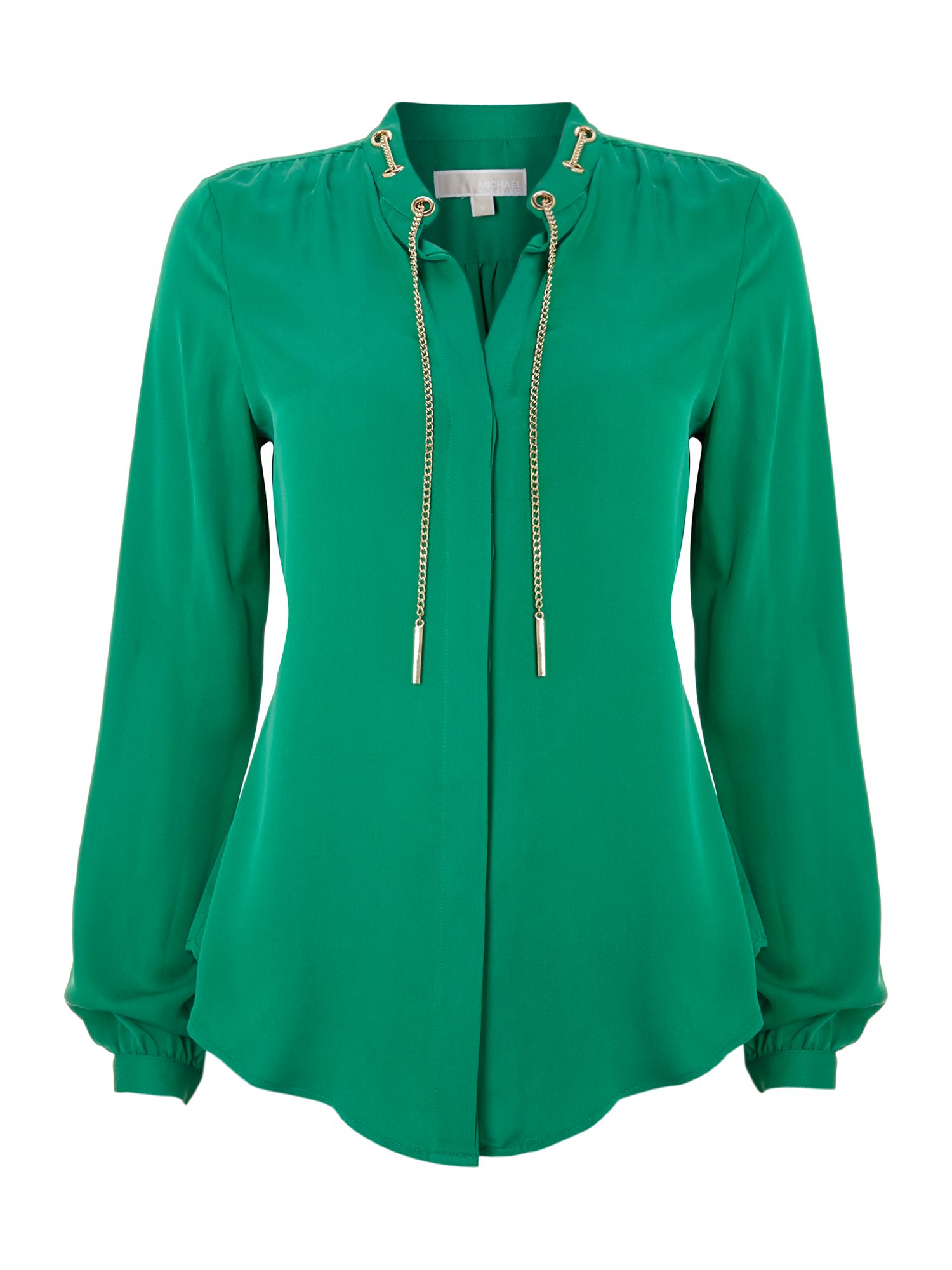 michael kors blue blouse