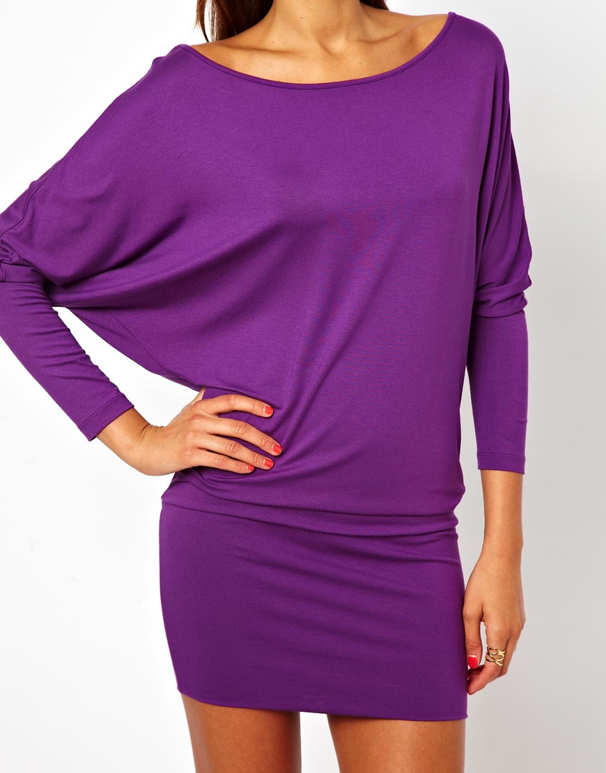 asos purple dress