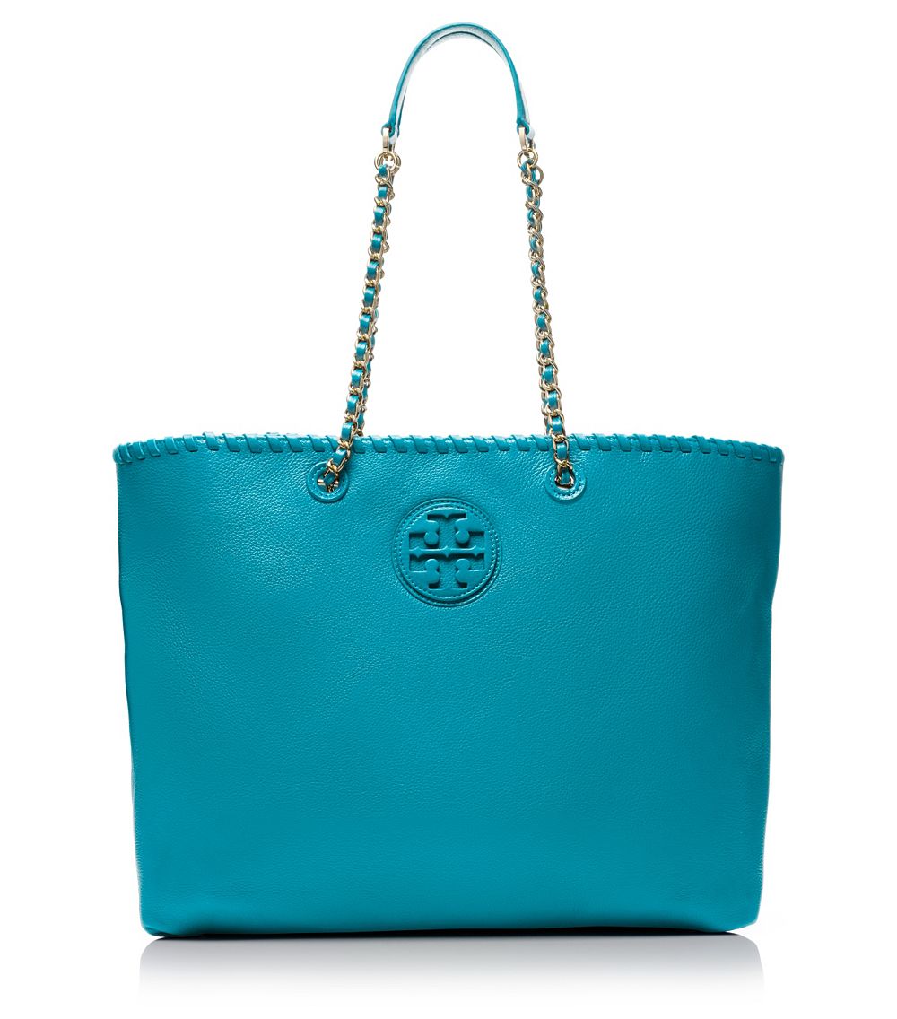 Lyst - Tory burch Marion Tote in Blue