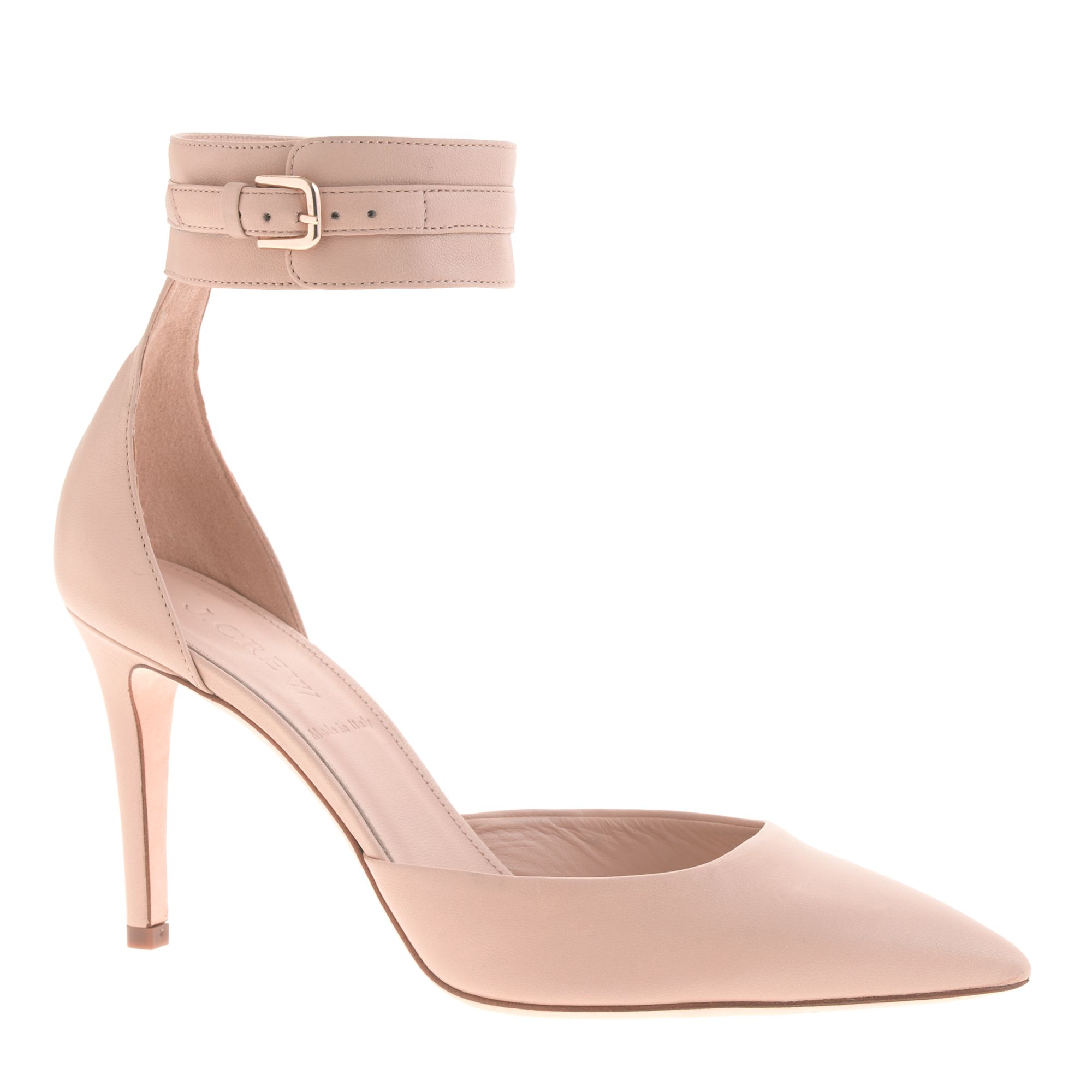 J.crew Quinn Anklecuff Pumps in Natural Lyst