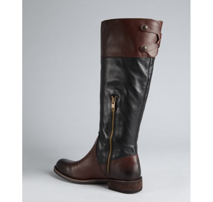 vince leather cadot buckle shoe