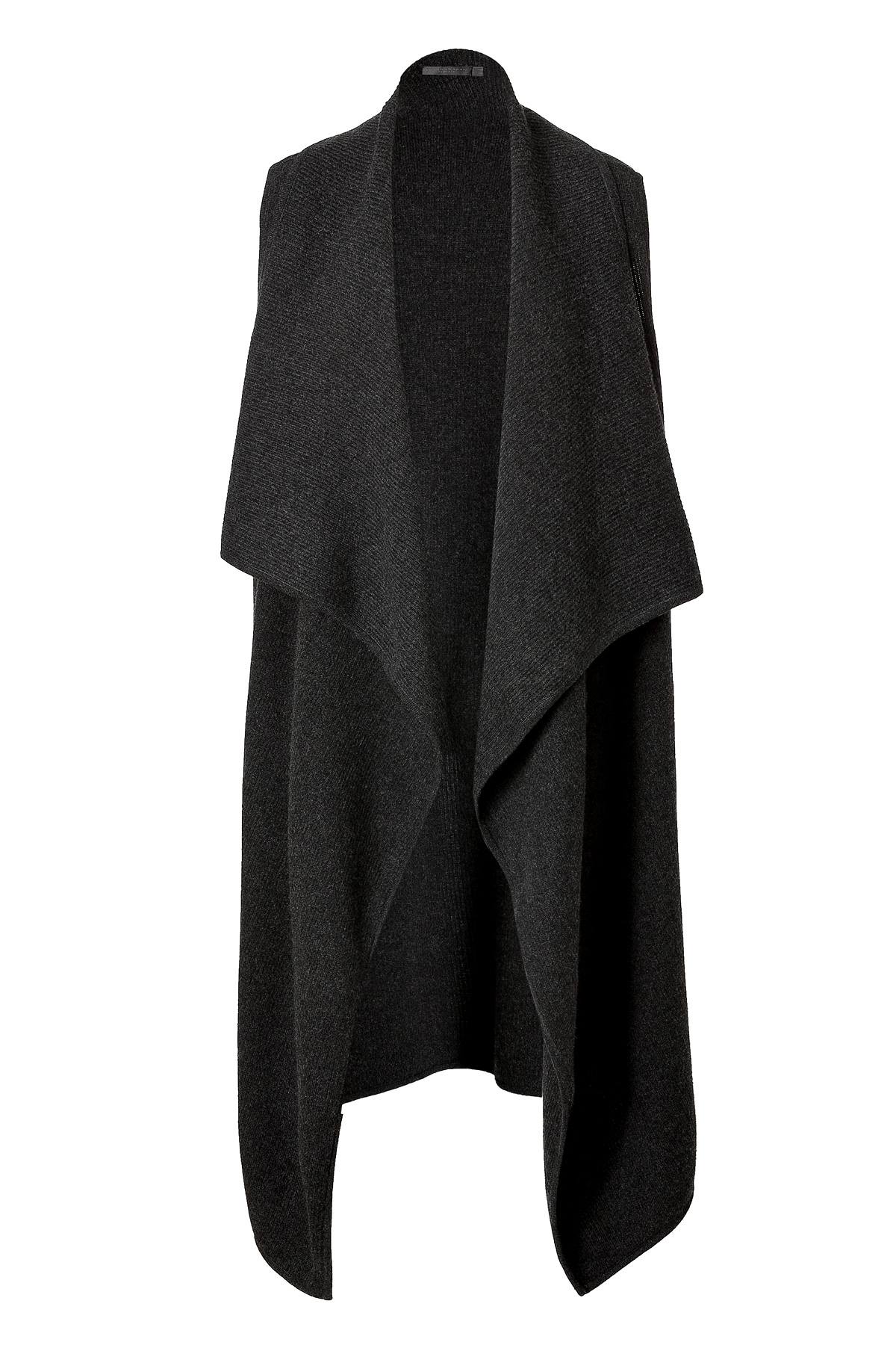 Donna karan new york Cashmere Cape In Charco - Grey in Black | Lyst