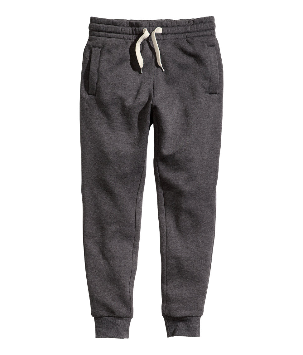 wide leg gray sweatpants