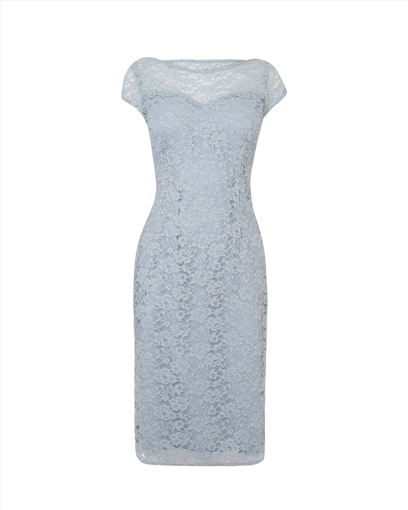 Lyst Jaeger All Over Lace Dress in Blue