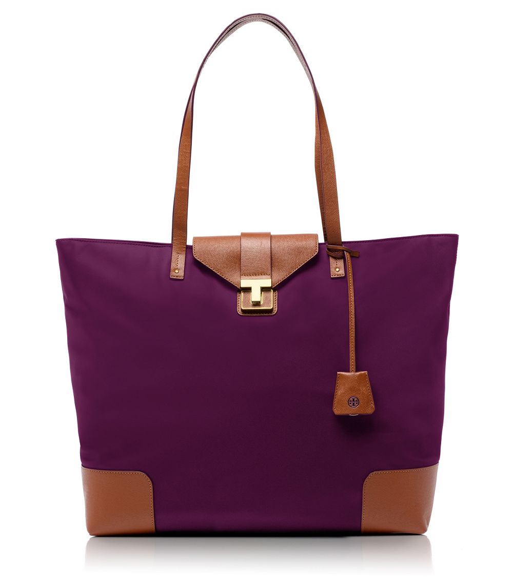 Lyst - Tory Burch Penn Tote in Purple