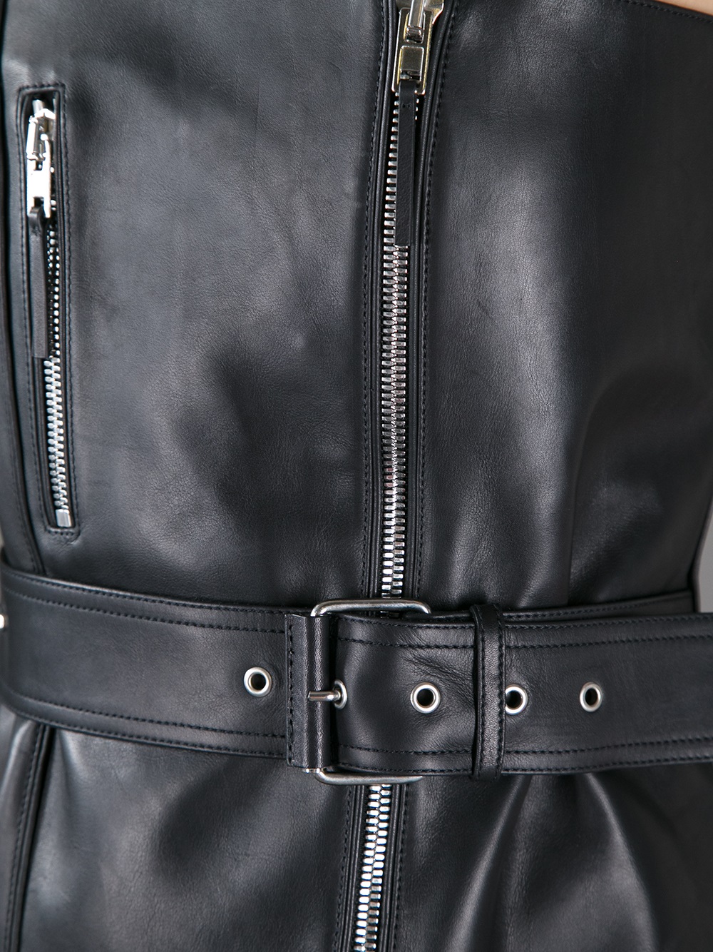 Jean Paul Gaultier Leather Bustier in Black - Lyst