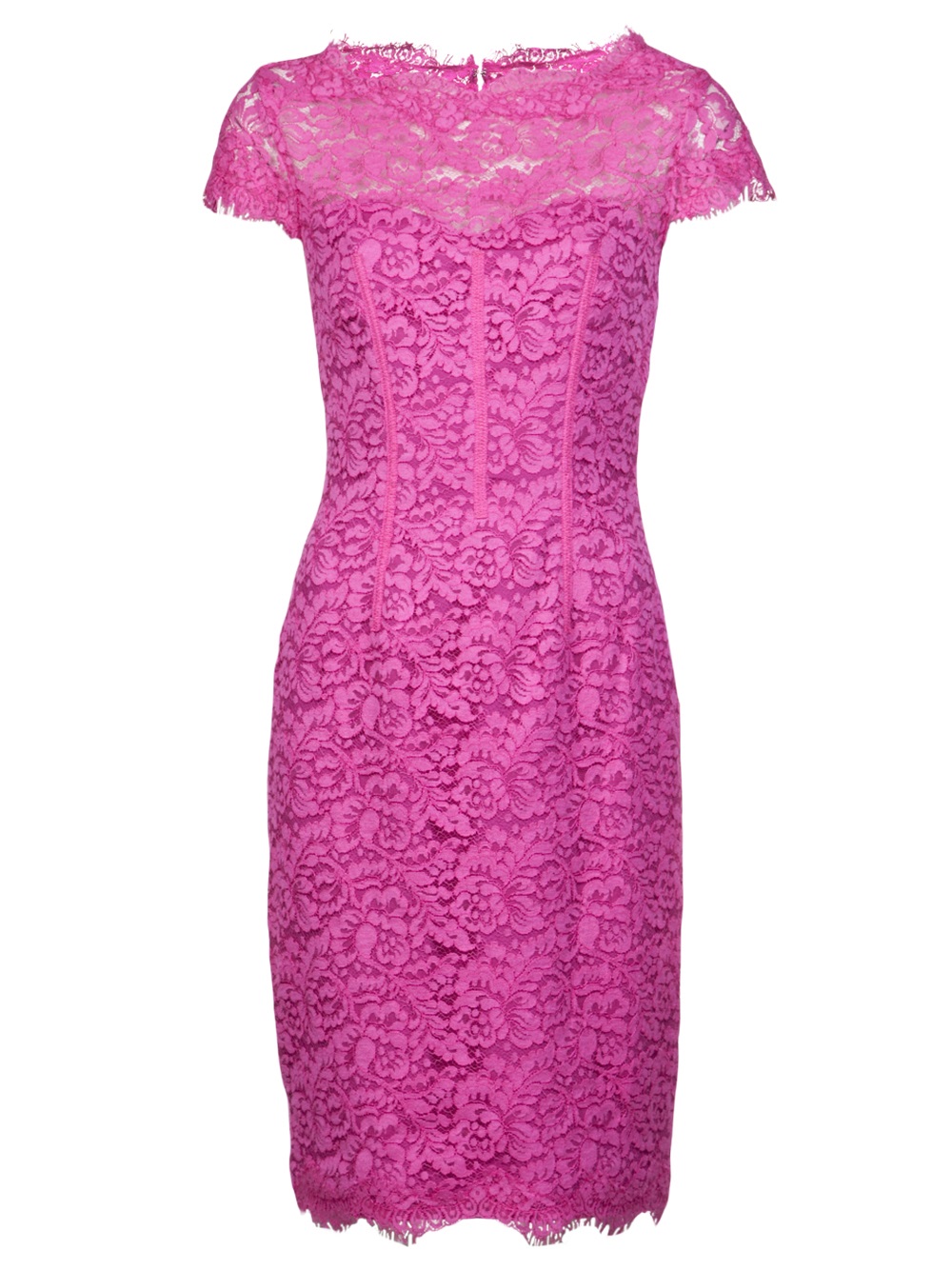 Lyst - Ml Monique Lhuillier Pink Corset Cocktail Dress in Pink
