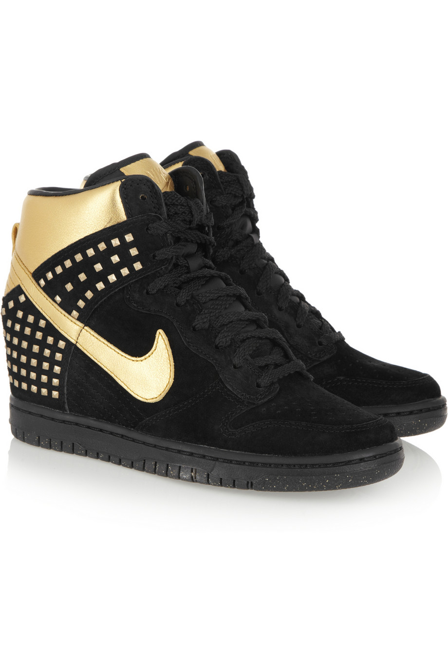 all black nike wedge sneakers