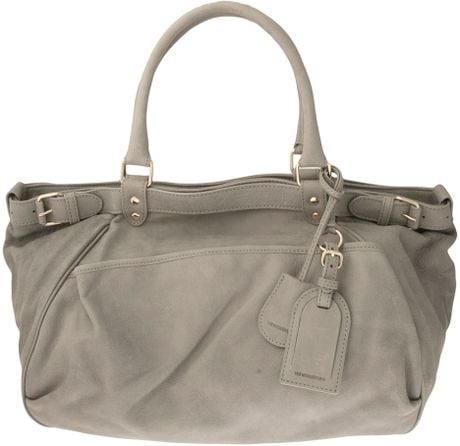 Vanessa Bruno Lune Hobo Bag in Gray (light) | Lyst