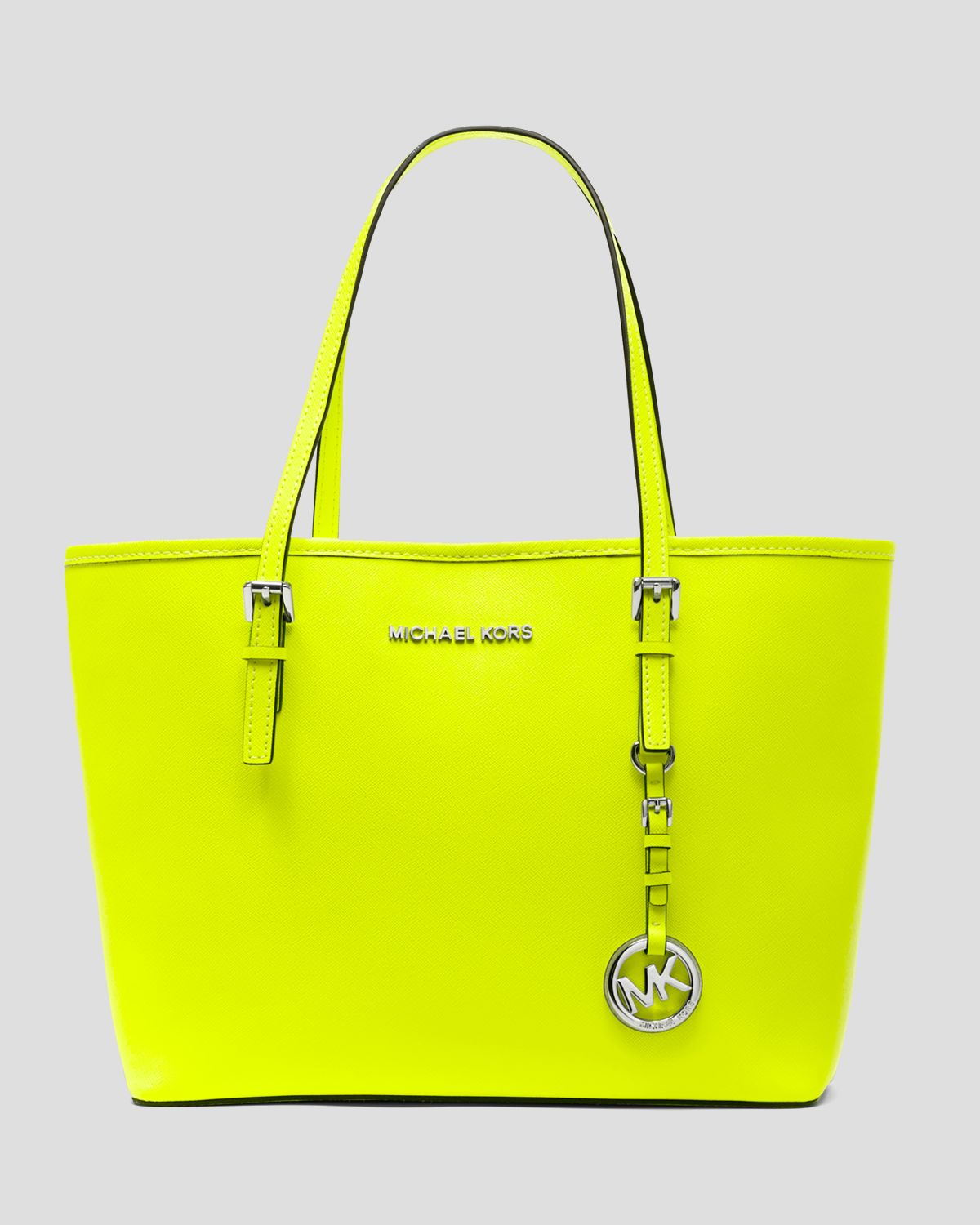 Michael michael kors Tote Jet Set Travel Small in Yellow | Lyst