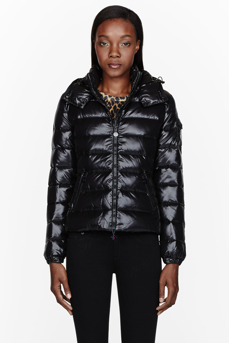 Moncler Quilted Down Bady Jacket in Black | Lyst