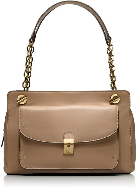 Tory Burch Priscilla Shoulder Bag in Beige (ALMOND) | Lyst