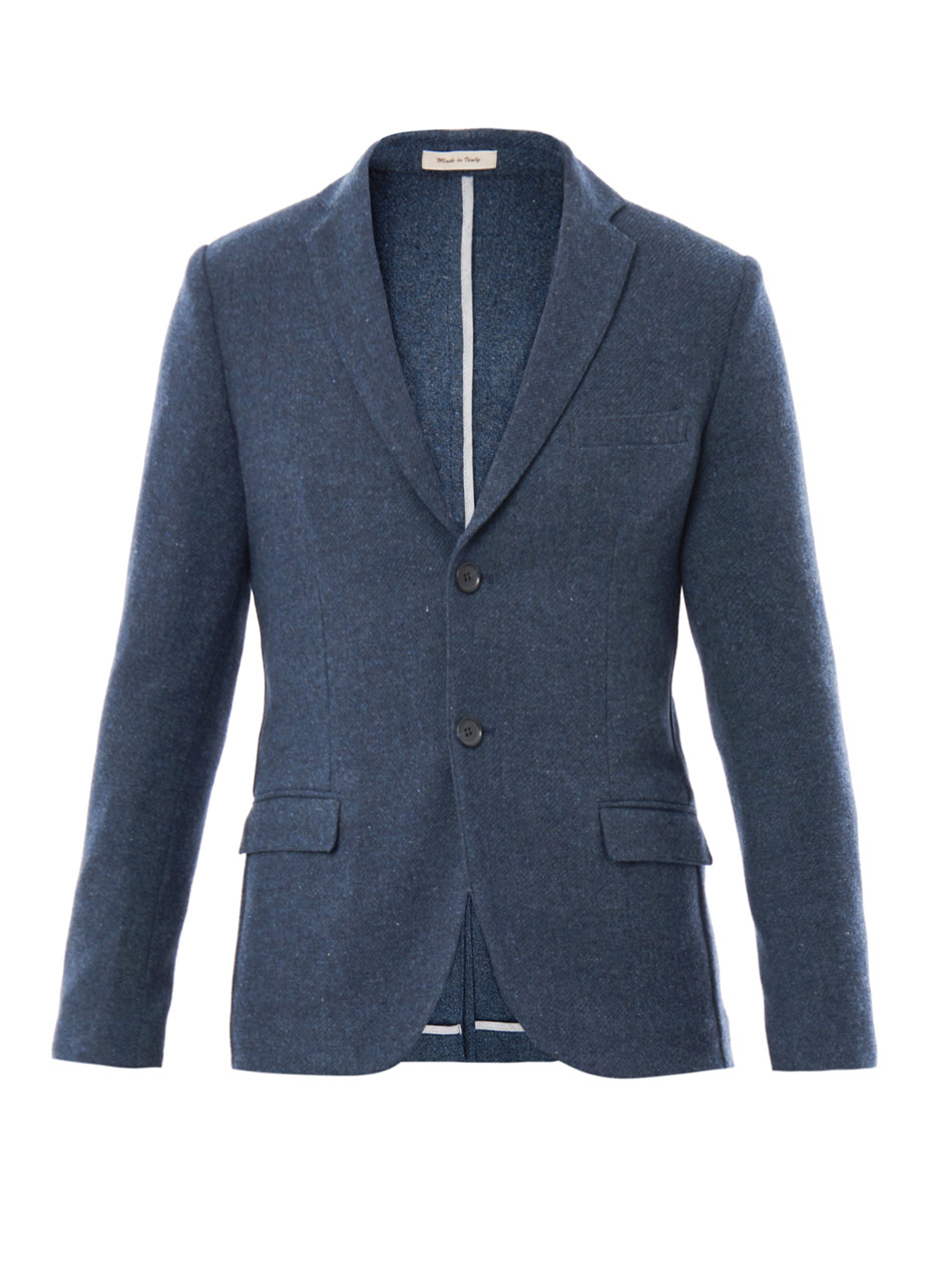 Lyst - Mr Rick Tailor 2 Button Wool Jacket in Blue for Men