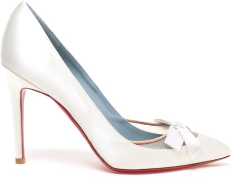 Christian Louboutin Love Me Bridal Shoes in White | Lyst