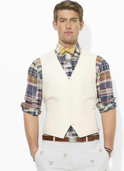Polo Ralph Lauren Westcott Vest in Beige for Men (Cream) | Lyst