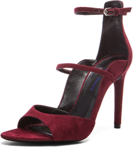 Proenza Schouler Ankle Strap Heel in Red | Lyst