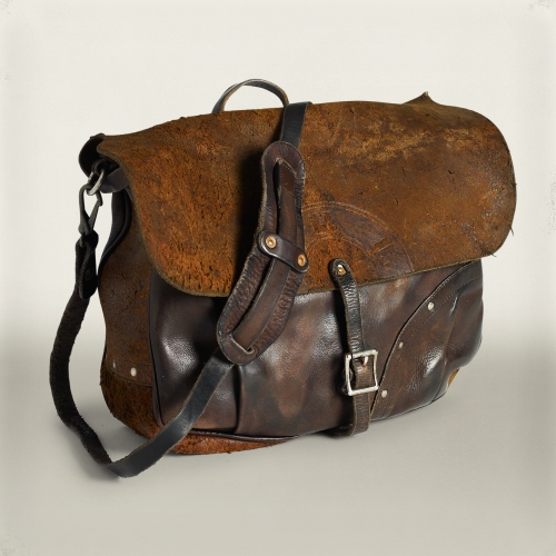 Rrl Brown Leather Mail Bag For Men