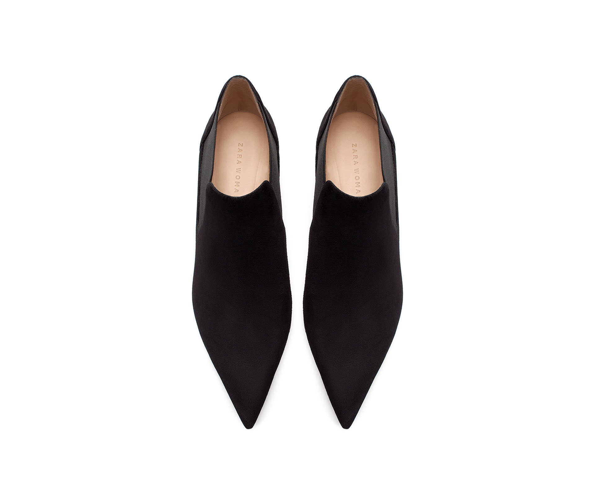 zara pointed toe ankle boots