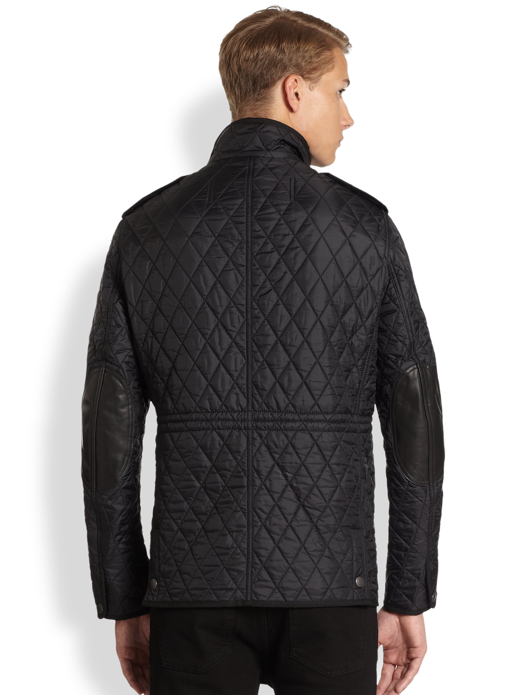 Lyst Burberry Brit Russell Quilted Jacket In Black For Men 2999