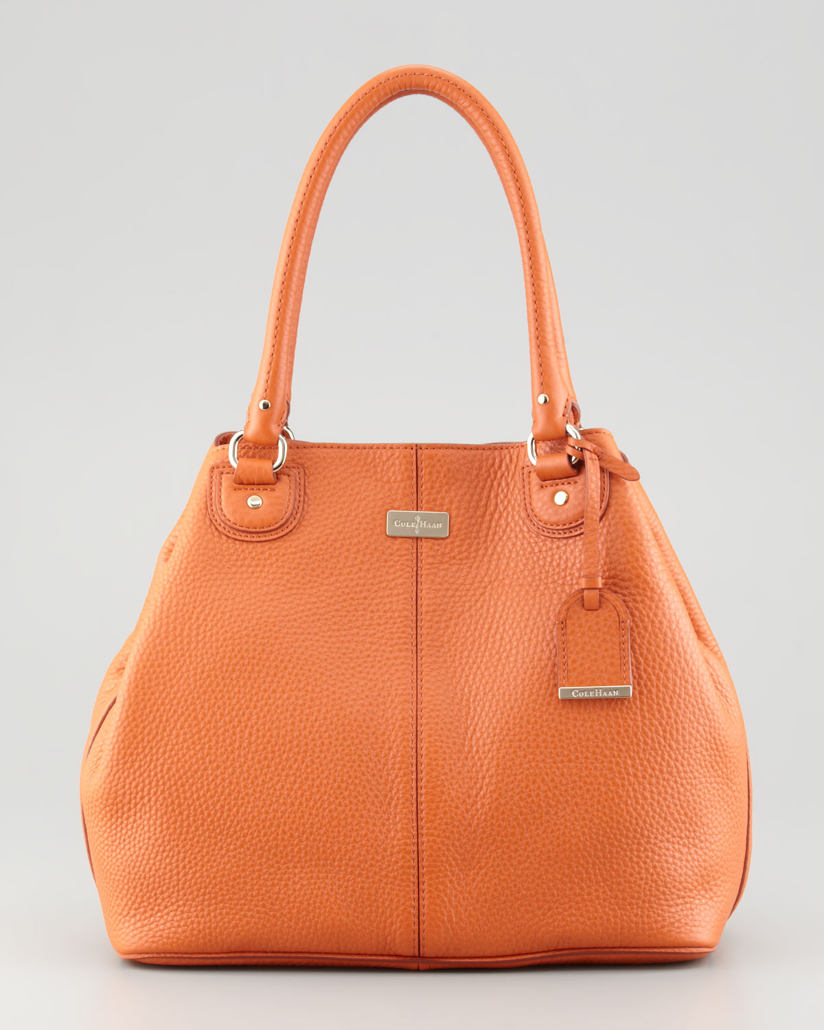Lyst Cole Haan Village Convertible Leather Tote Bag Orange In Gallery