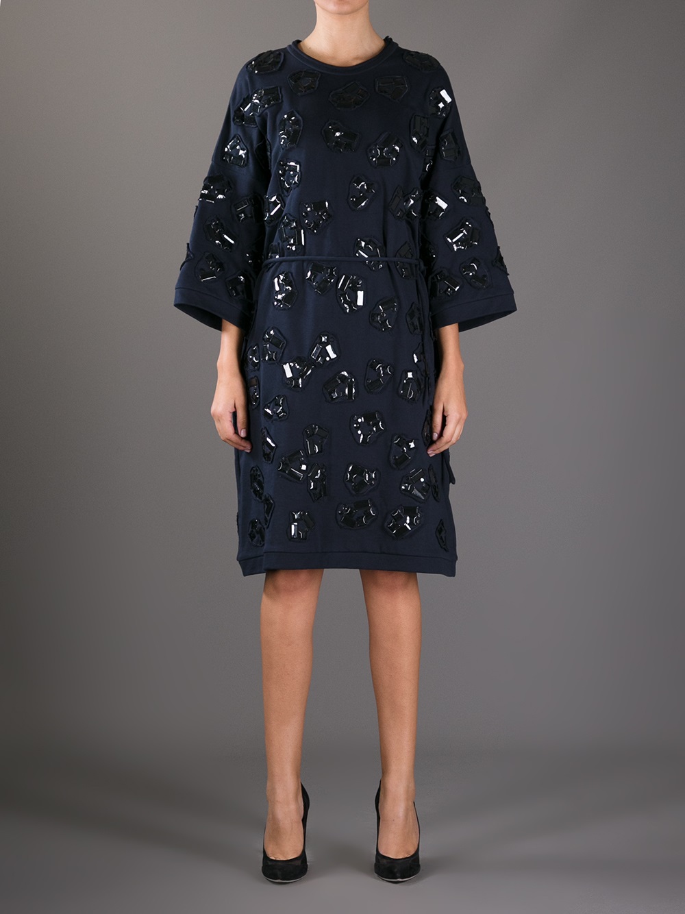 embellished kimono dress