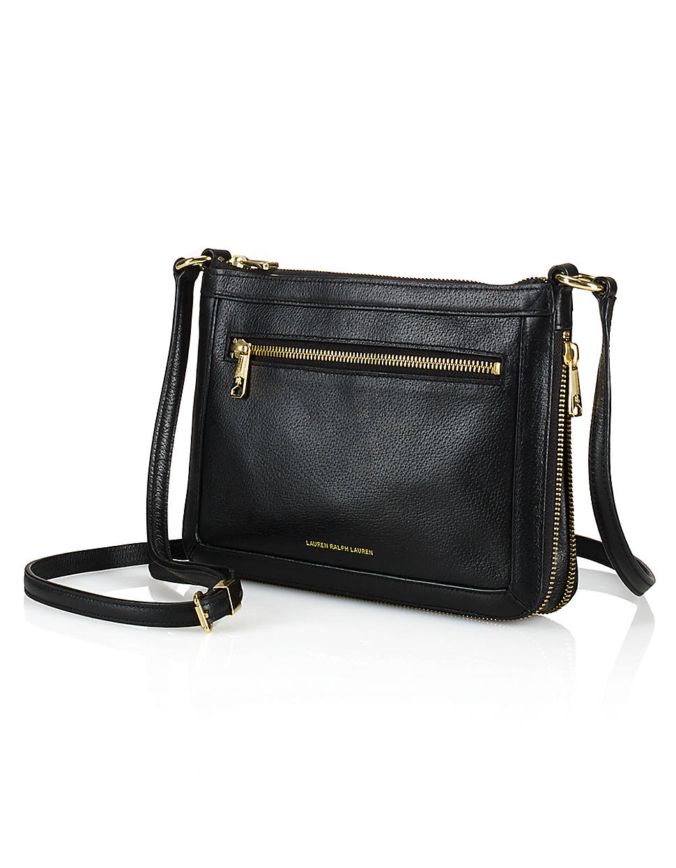 Lyst Lauren By Ralph Thurlow Flat Leather Crossbody Bag In Gallery
