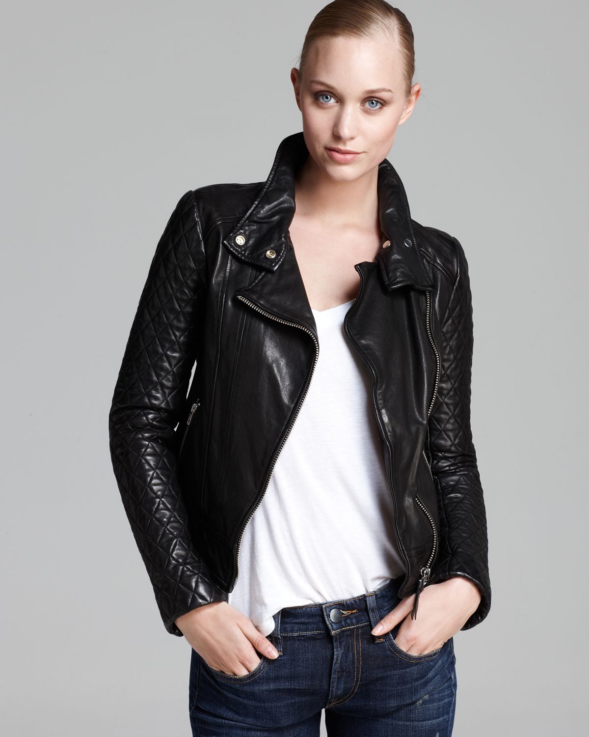 Mackage Jacket Jimmie Distressed Leather Biker In Black Lyst Gallery