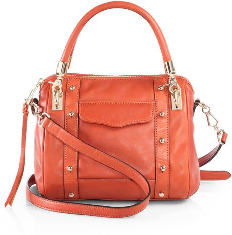 Rebecca Minkoff Mini Cupid Satchel in Orange (BITTERSWEET) | Lyst