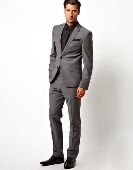 Asos Red Eleven Slim Fit Suit Jacket in Gray in Gray for Men (Grey) | Lyst