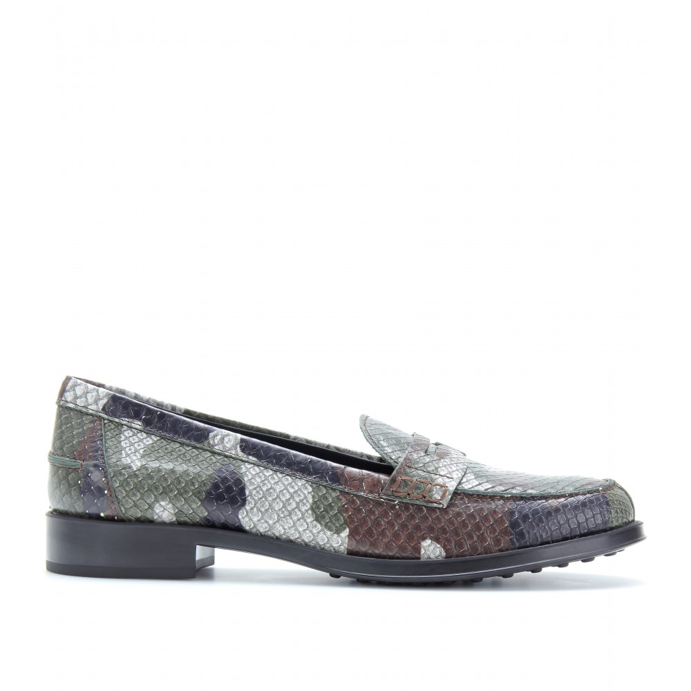 womens snake skin loafers
