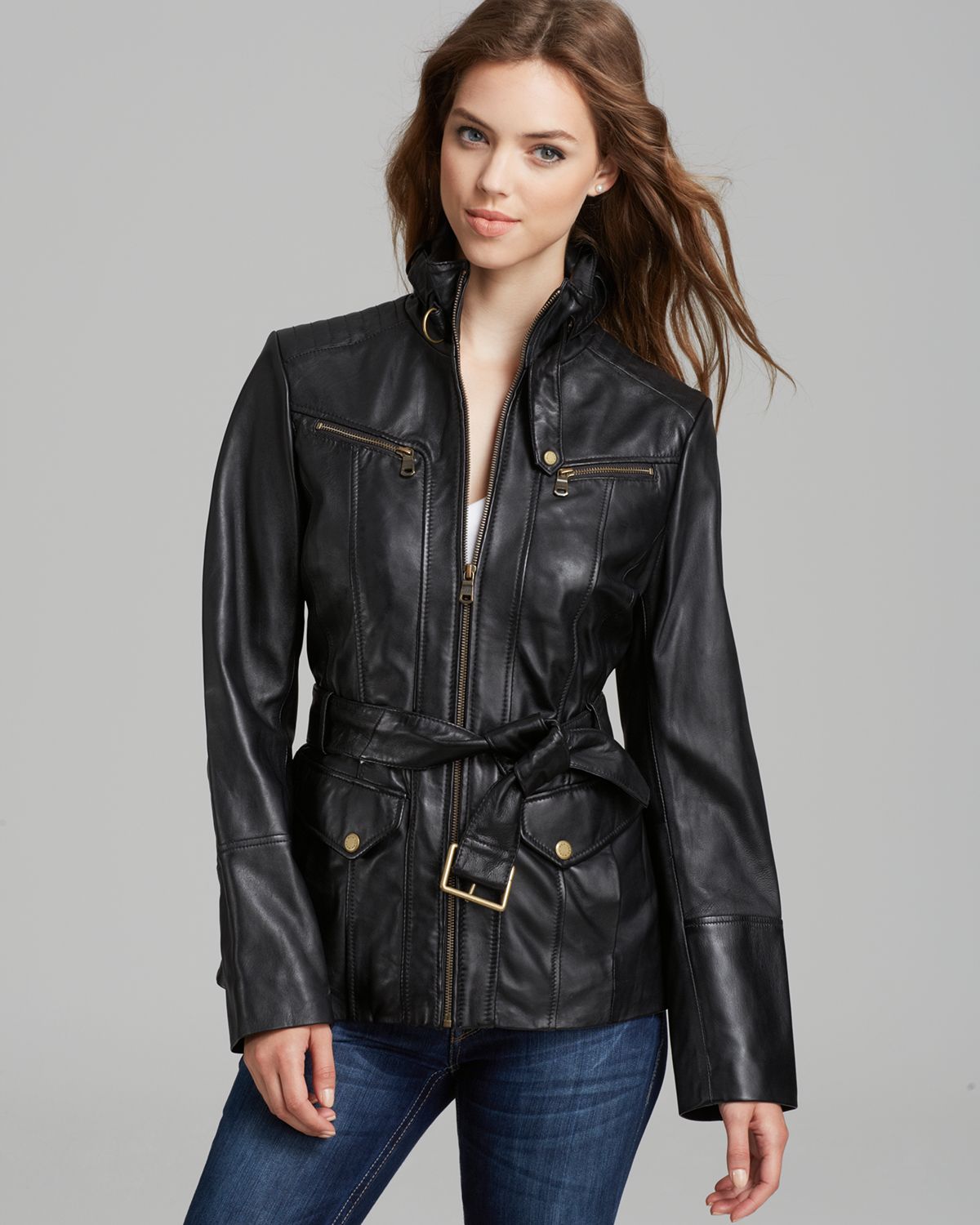 Marc New York Venice Vintage Washed Leather Jacket In Black Lyst Gallery