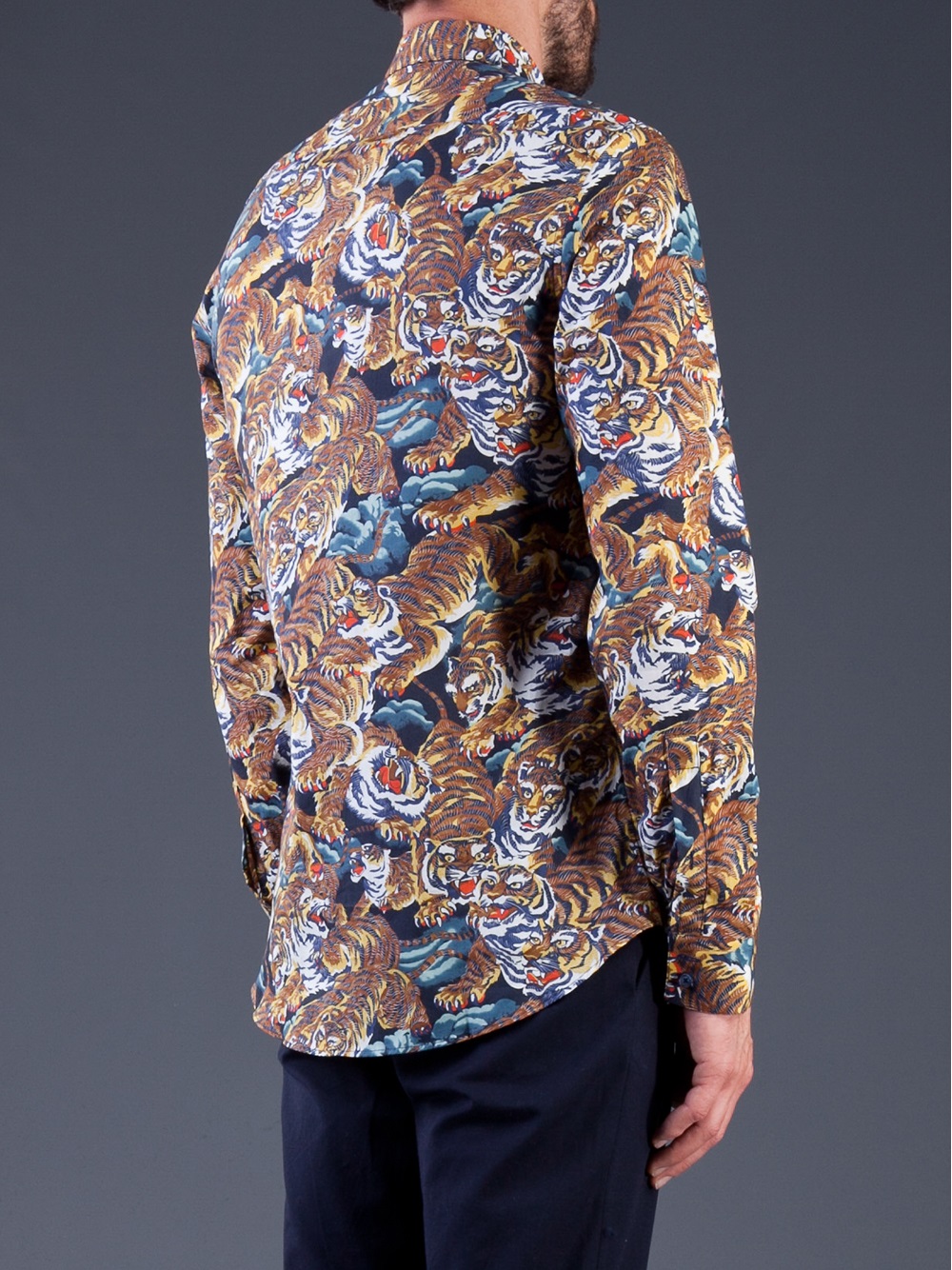 tiger print shirt men's india