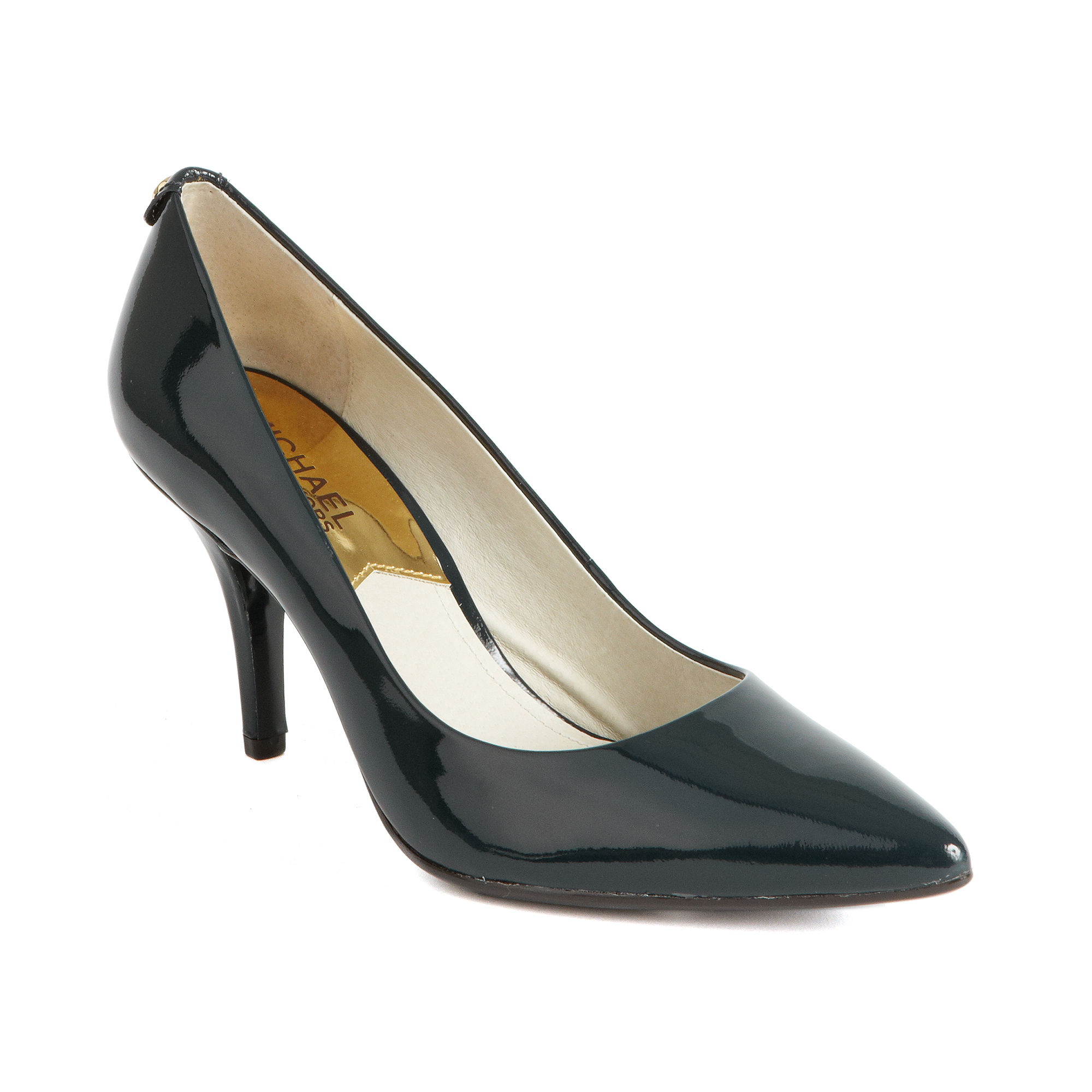 Michael Kors Mk Flex Mid Pointed-toe Pumps in Blue (navy patent) | Lyst