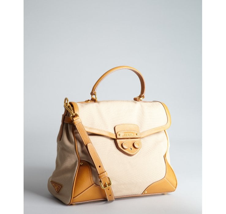 prada beige leather bag  