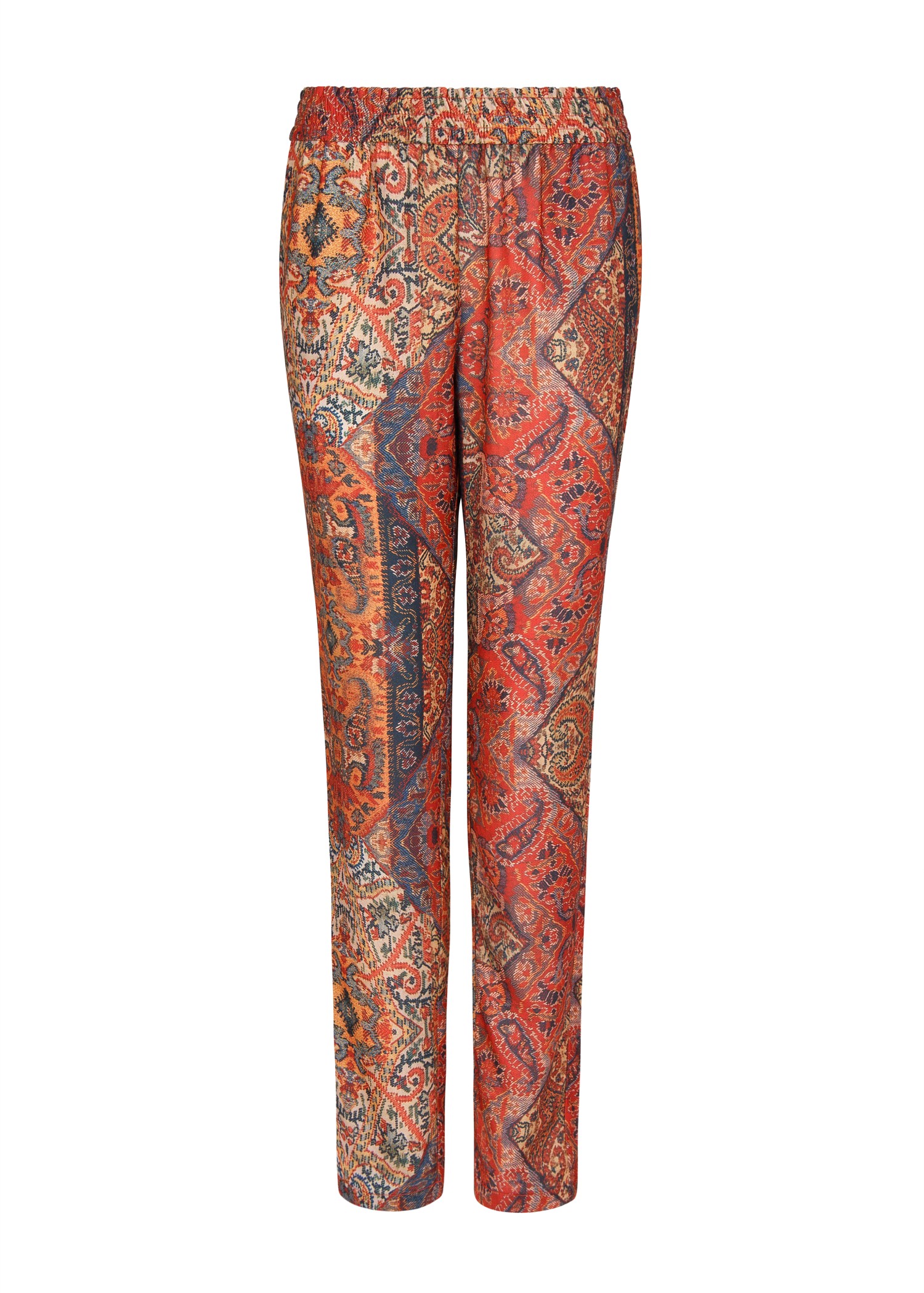 Lyst - Mango Ethnic Print Flowy Trousers in Red
