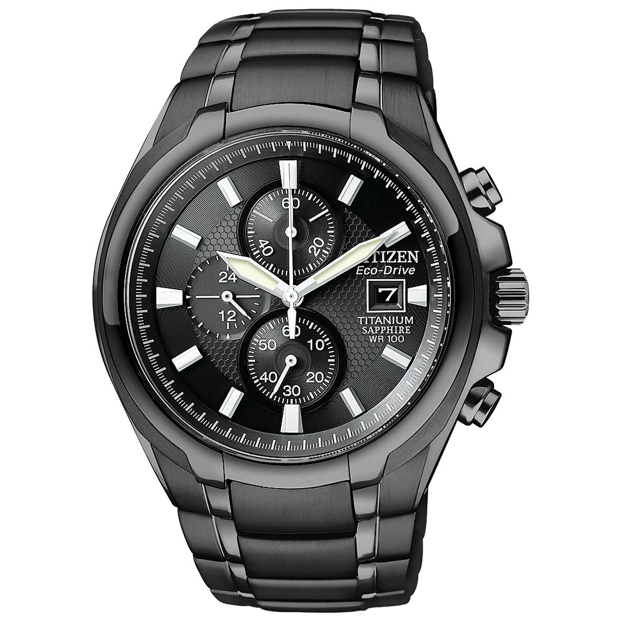 black citizen eco drive mens watch