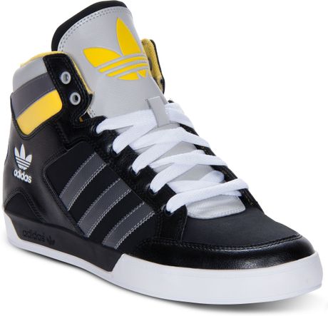 Adidas Originals Hard Court Hi Casual Sneakers in Black for Men (BLACK ...