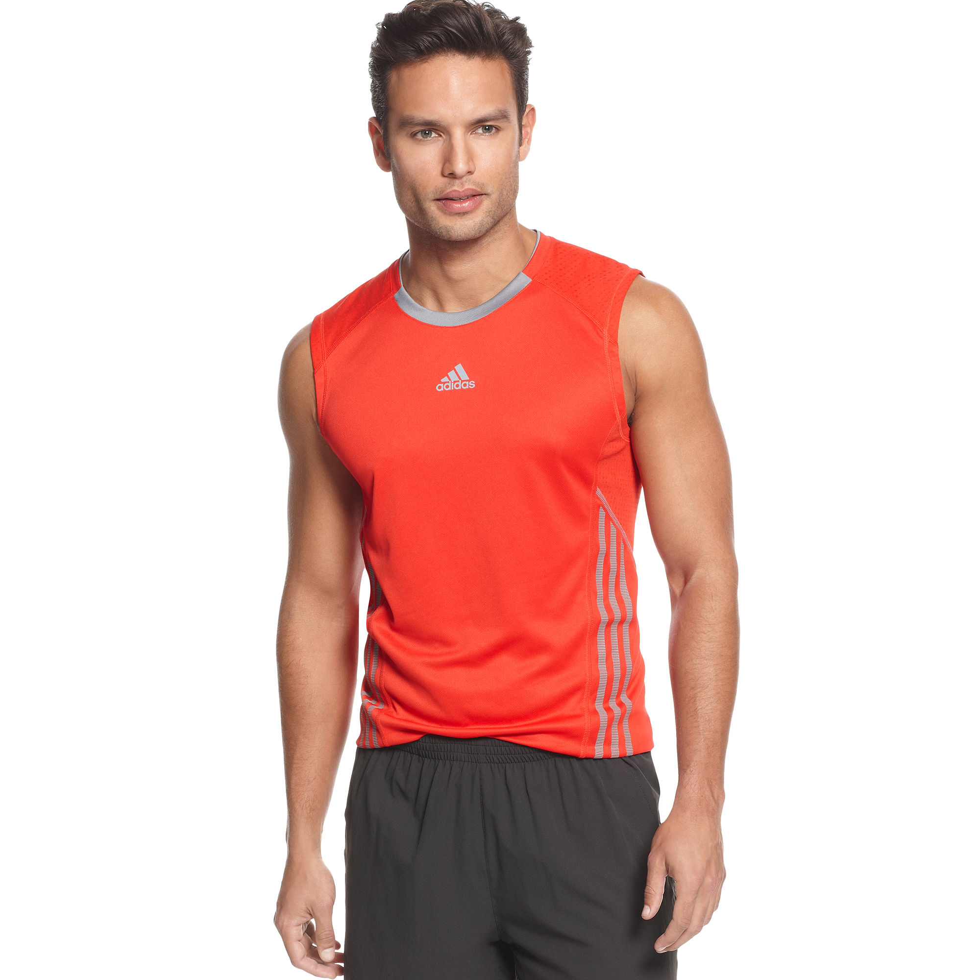 adidas men's training essentials tech sleeveless tee