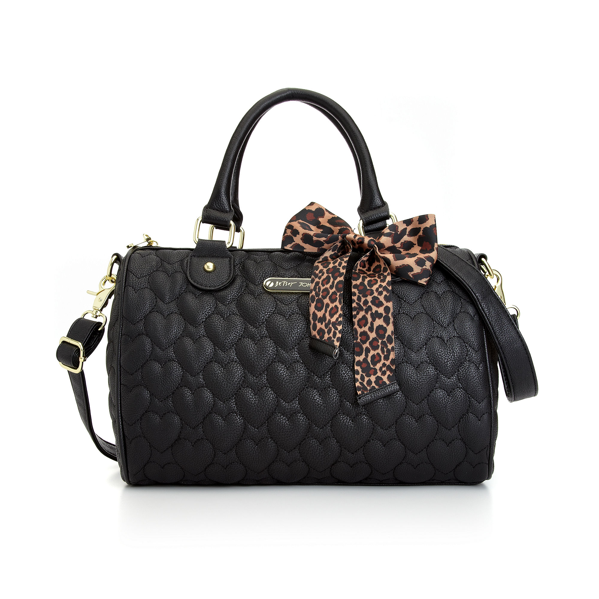 Lyst Betsey Johnson Quilted Satchel in Black