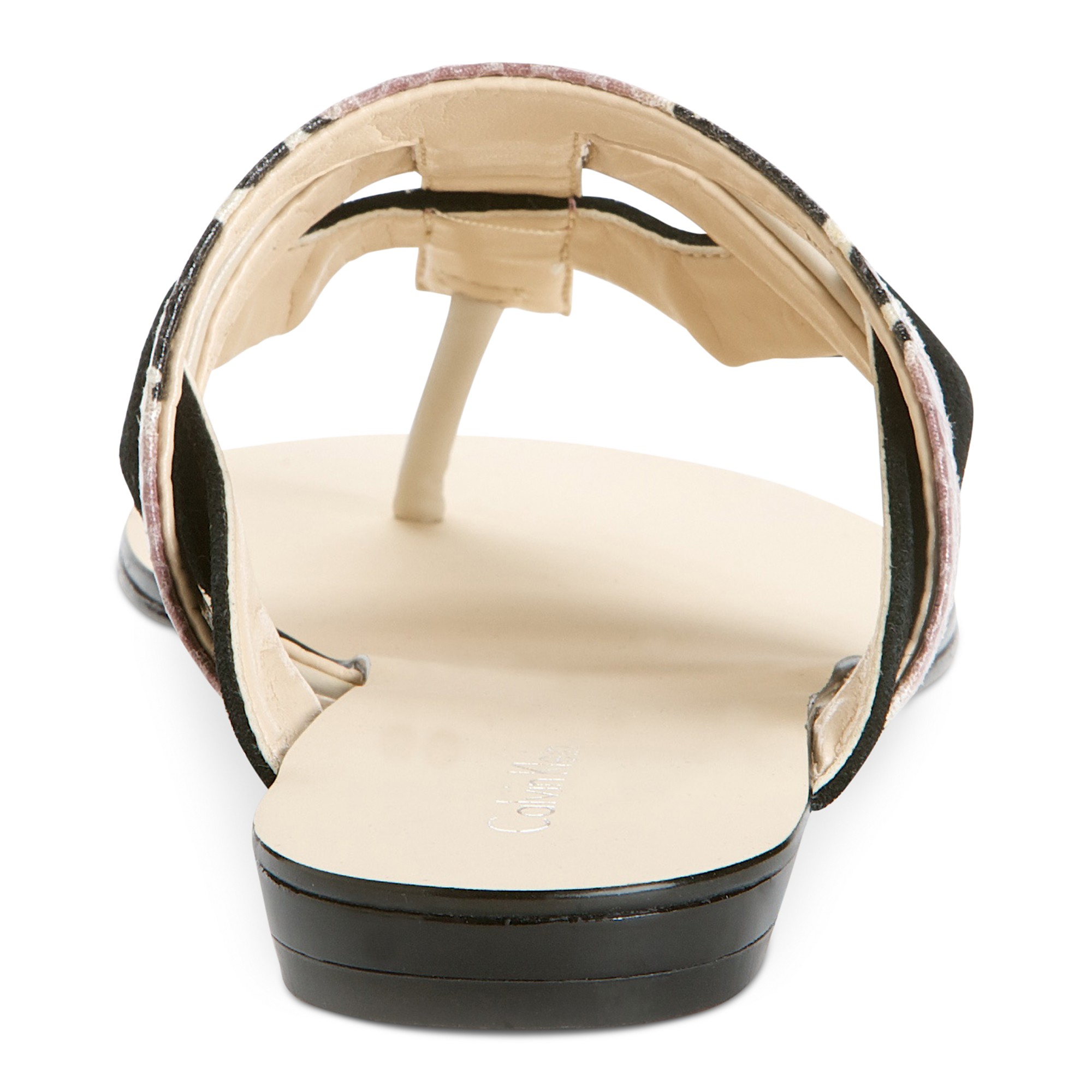 calvin klein flat sandals women's