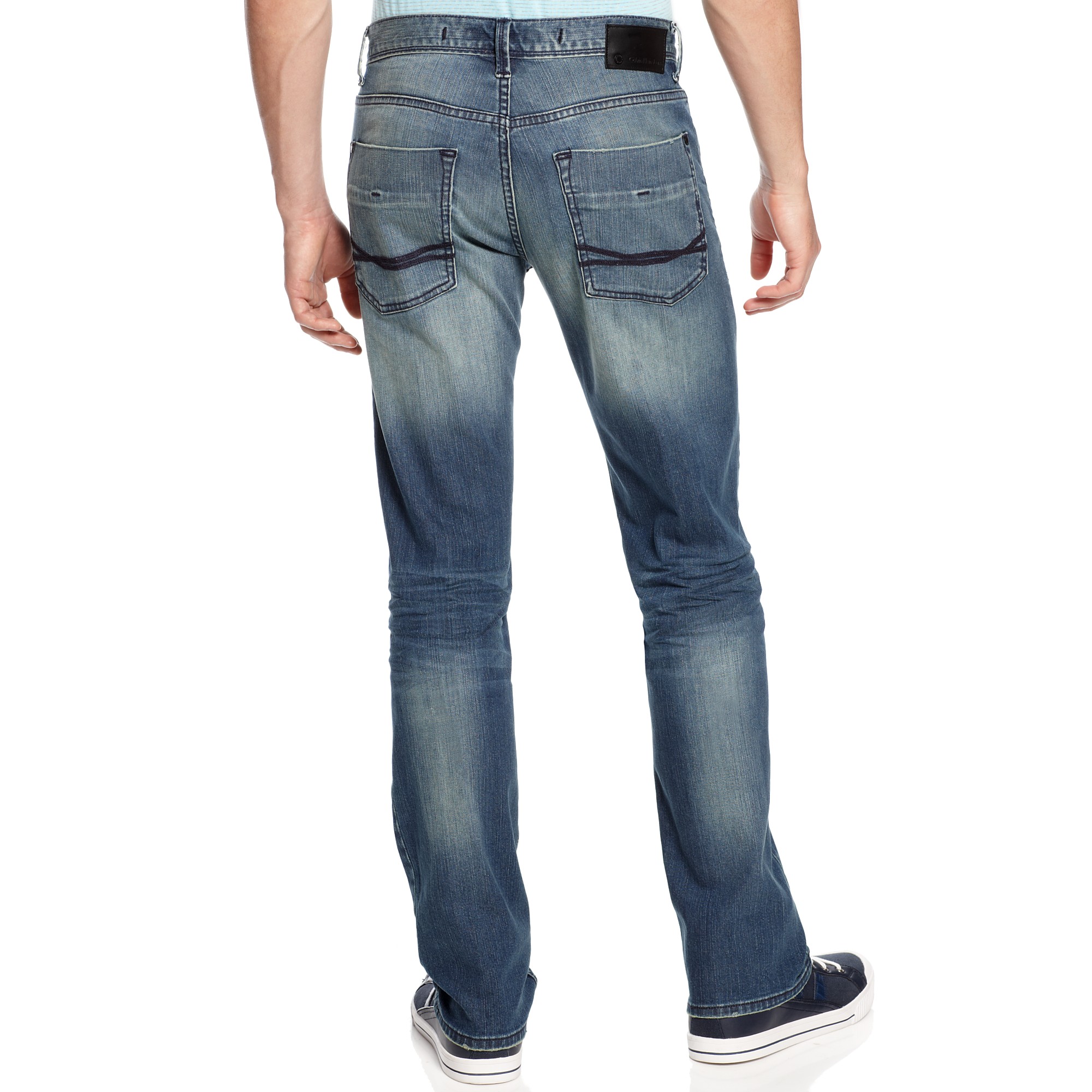 Lyst - Calvin Klein Modern Boot Cut Jeans in Blue for Men