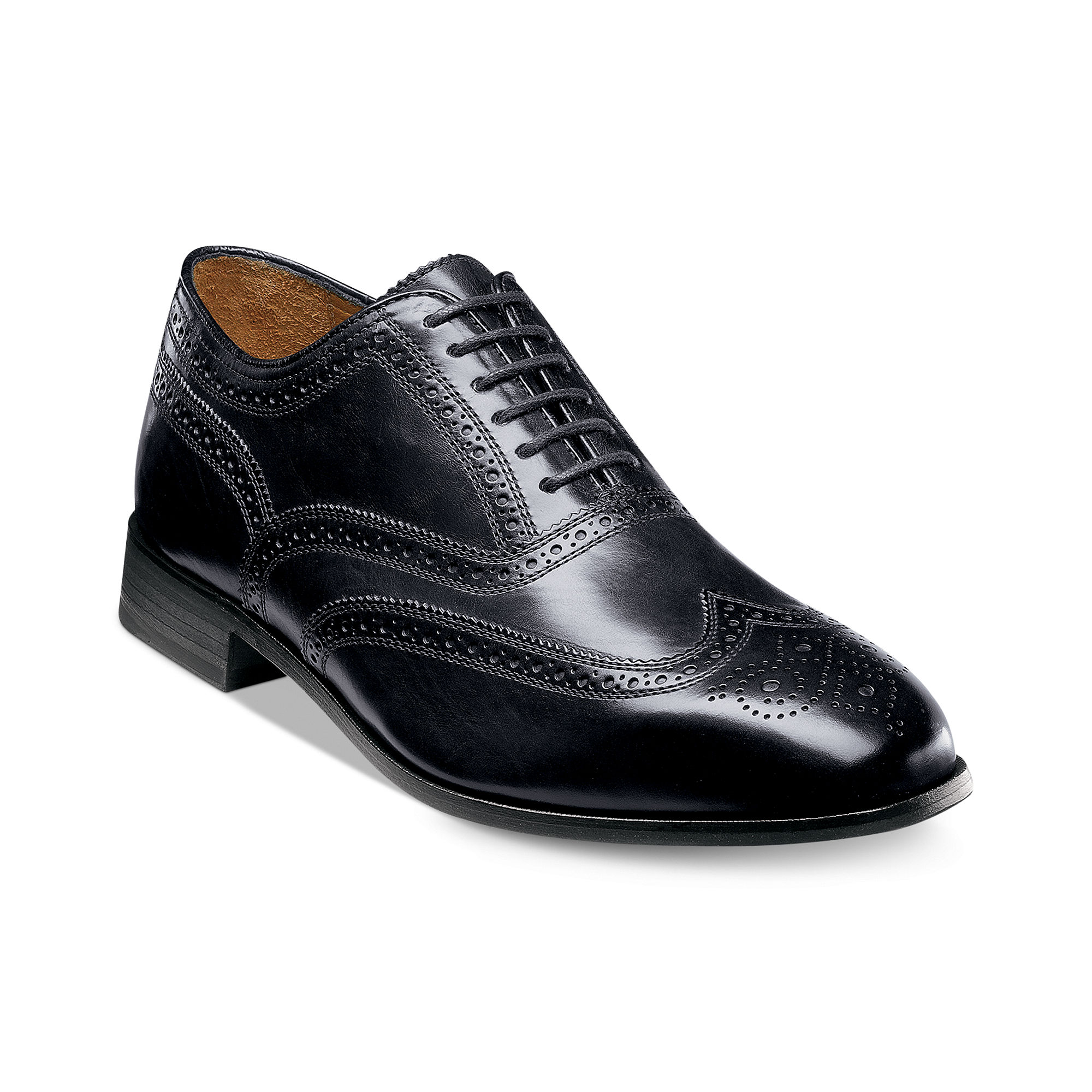Florsheim Marlton Wing Tip Shoes in Brown for Men (black) | Lyst