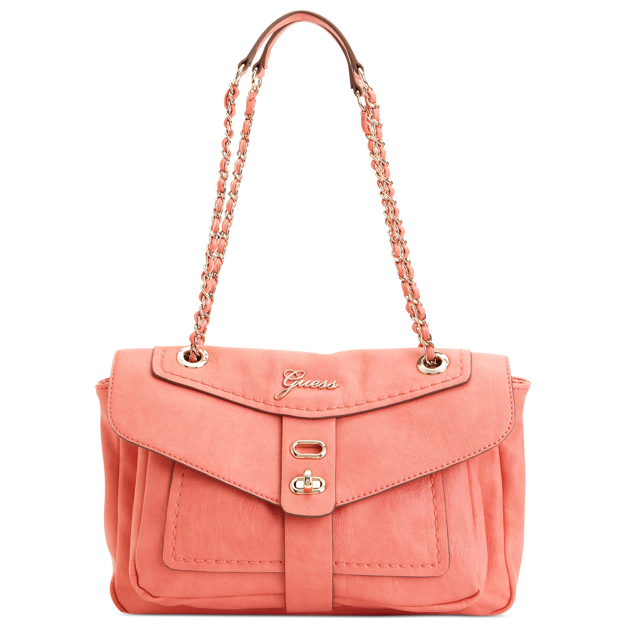 Guess Handbag Tremont Flap Shoulder Bag in Pink | Lyst