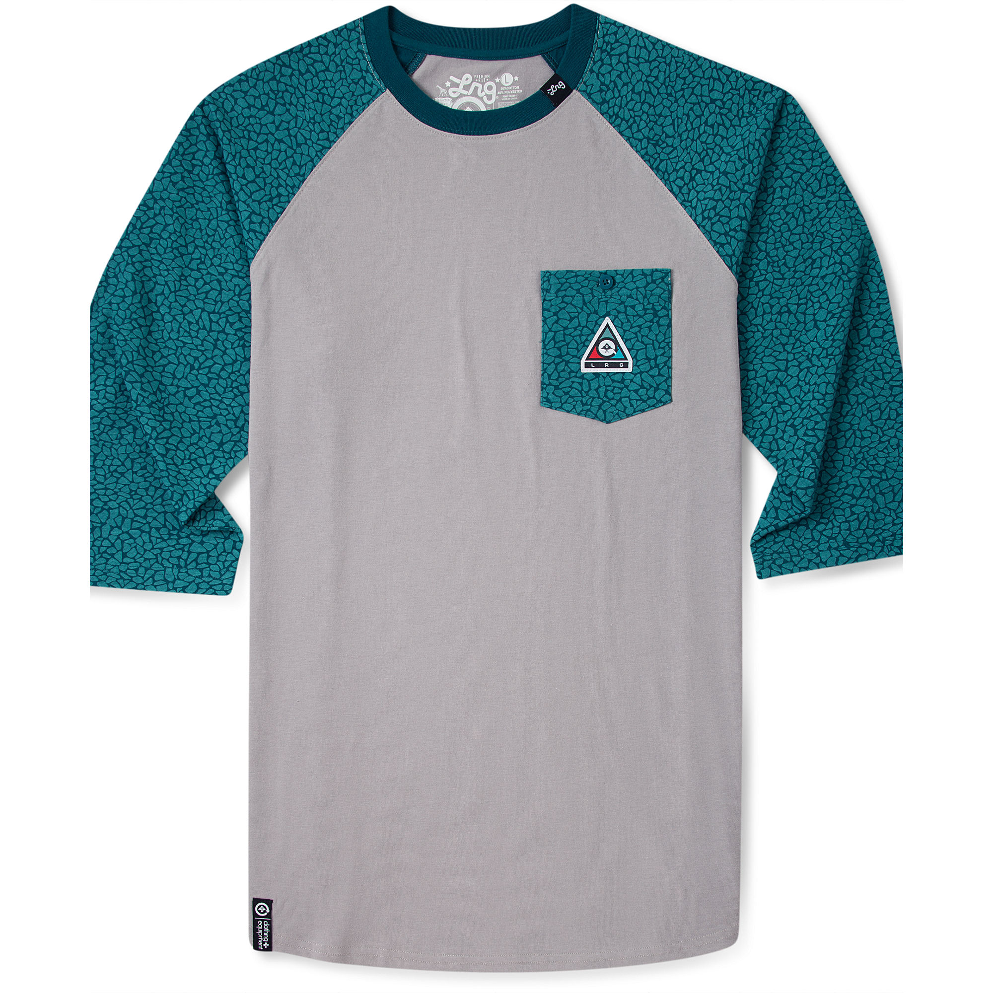 Lyst Lrg Color Of The Season Raglan Baseball T Shirt in Gray for Men