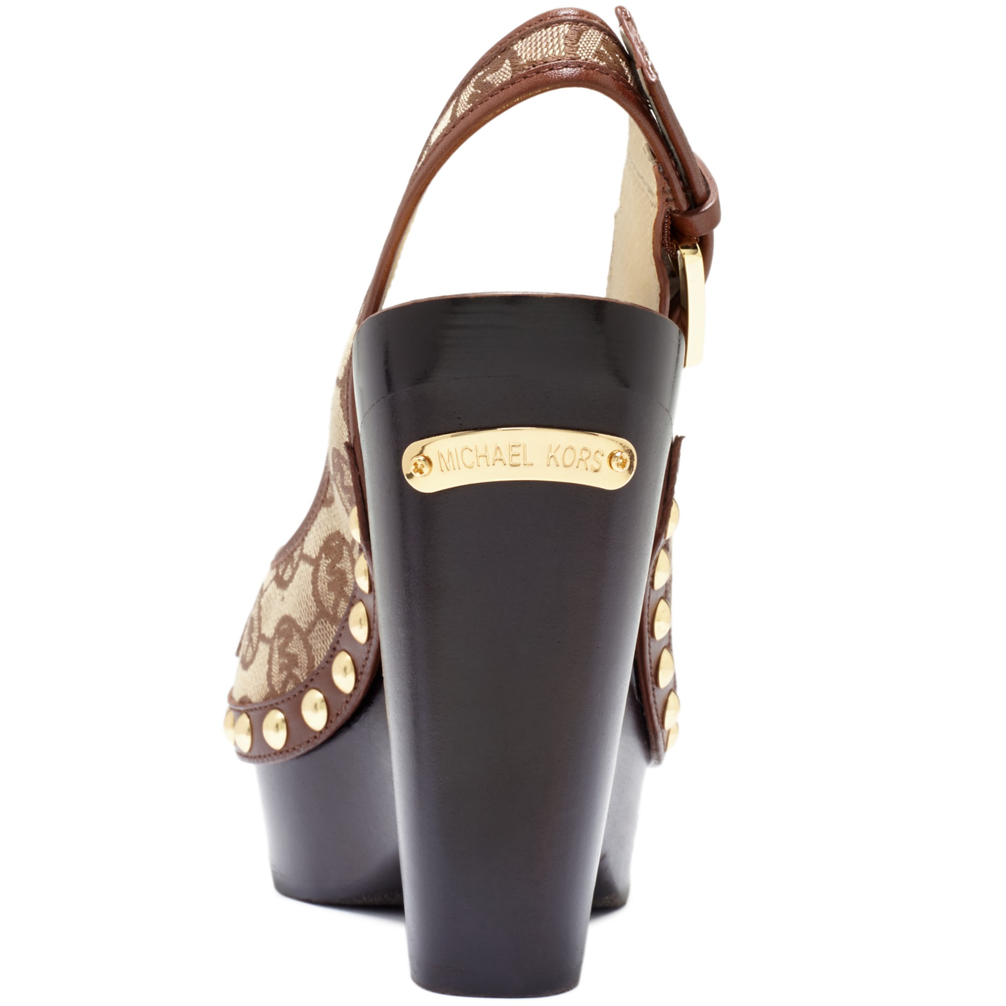 Michael Kors Charm Platform Wedge Sandals in Black Lyst